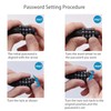 Bicycle Lock with Numbers, Small, 2 Pieces, Mini Cable Lock,