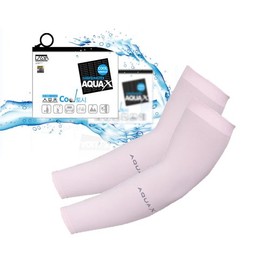 Mipan GamsungTex ARM Sleeves for Men and Women UV Cut Flexible & Durable by SOCKSCASTLE Aqua X (Pink 1 Pair)