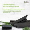LIDKOR Activated Charcoal Soap with Bamboo Charcoal, Vegan, Handmade, 100