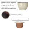 Dphagesy African Violet Pots Self Watering Round Ceramic Violet Pot