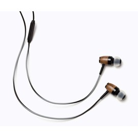 Symphonized DRM Premium Genuine Wood in-Ear Noise-isolating Headphones with Mic (Black/Gray)