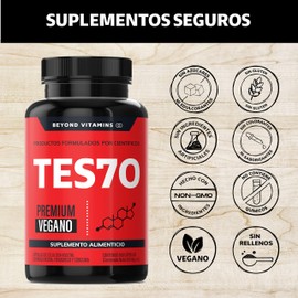 TESTO | HOMBRES | Precursor con 10 ingredientes | Maca, Fenogreco, Creatina, Arginina, Cúrcuma, Zinc y más | Suplemento formulado por científicos sin rellenos | Ingredientes Naturales | 180 cápsulas