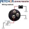 PETCHOR 12V 50A Car Starter Switches, Ignition Starter Off(ON) Momentary