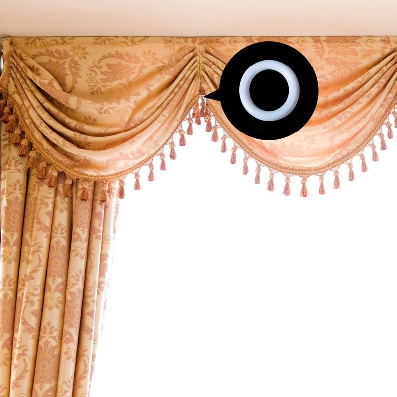 100 Pieces Roman Blind Curtain Rings, O-Rings Plastic Rings for