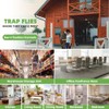 60 Pack Window Fly Traps, Clear Sticky Insect Catchers for