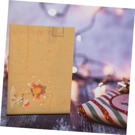 STOBOK 24pcs Christmas Invitation Christmas Envelope Christmas Envelopes Santa Claus Envelope Wedding Invitation Festival Invitation Letter Cover Kraft Paper Party Supplies Vintage 16X11 cm