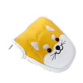 Odyssey 2 Ball Tailor Made Golf Head Cover Mallet Spider Putter Fits Center Shaft Akita Inu (Akita Inu Beige Center Shaft)