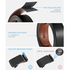 CHAOREN Men’s Automatic Leather Ratchet Belt without Holes, for Business