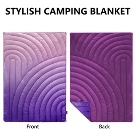 hotkoko Camping Blanket,Puffy Blanket Lightweight Packable Camping Blanket Outdoor Blanket for Camping,Traveling, Stadium, Hiking, Picnics