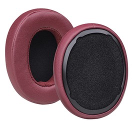 MOLGRIA Ear Pads Cushion, Replacement Protein Leather Earpads for Skullcandy Crusher Wireless Crusher Evo ANC HESH 3.0 Over-ear Headphones(Deep Red)