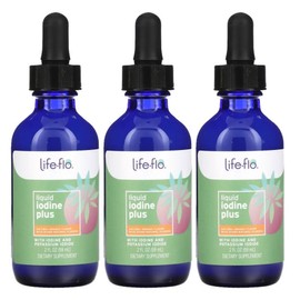 Lifeflo Liquid Iodine Iodine Plus with Potassium Iodine N Iodine Natural Orange, 3 pieces, 59ml / 라이프플로 리퀴드 아이오딘 요오드 플러스 위드 포타슘 요오드 엔 요오드 천연오렌지, 3개, 59ml