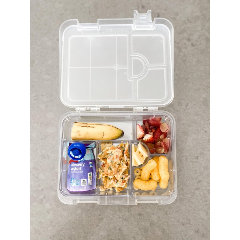 Clear Kid-Friendly Easy Clean Bento Lunchbox by My Family -