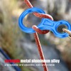 35KN Figure 8 Word Rope Descender Rappel Ring Rock Climbing