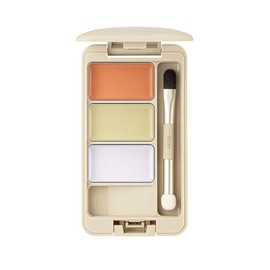 ukiss Palette Concealer 3 Colors High Cover High Density Double Ended Brush (03# Control Color)