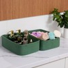 MiniArk Large Shallow Organizing Baskets 15x11x5.1 Inches - Rope Woven