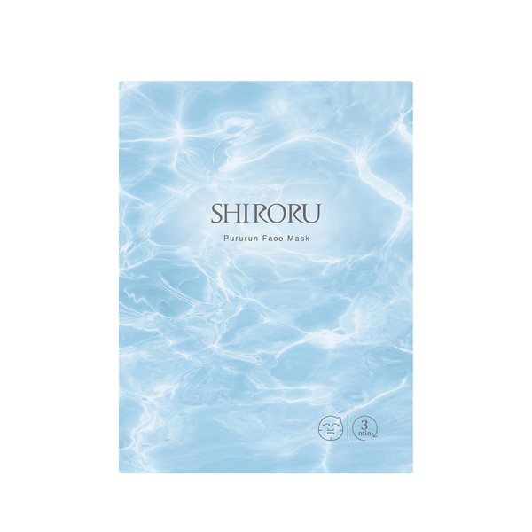 [SHIRORU] Pururun Face Mask, Moisturizing x Pores, Hyaluronic Acid x