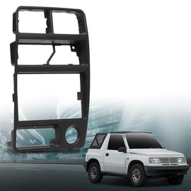 LQI Dash Radio Bezel Trim Compatible with Geo Tracker 1992-1995,Fit Suzuki Sidekick 1992-1995 Black