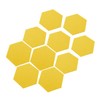 DOITOOL 10Pcs Hexagon Felt Board Acoustic Panels for Wall Decoration