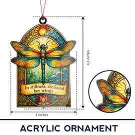 Christmas Ornaments - Dagonfly Ornament - Dragon Fly Gift for Women - Dragonfly Gifts - Dragonfly Ornaments - Christmas Ornament 2025 - White Elephant Gifts - Xmas Tree Hanging