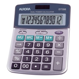 Aurora 12 Digit SEMI Desktop Calc DT398