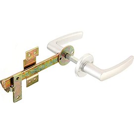 Gah-Alberts 213565 Wattle Fencing Door Fastening Galvanised with Aluminium Latchkey and Rosette