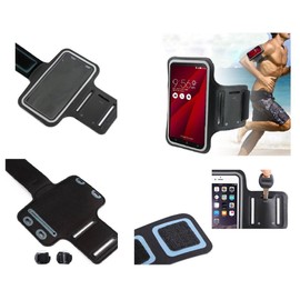 DFV mobile - Professional Waterproof Neoprene Armband Sports Case Compatible with iNo Mobile iNo Dot Red - Black