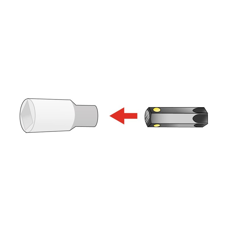 BONDHUS (Genuine Domestic Product) [Replacement] Torx® Bit T50 [Insertion Angle:
