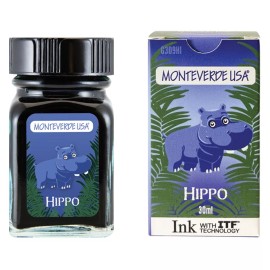 Monteverde G309HI Ink Bottle 30 ml - Jungle Hippo (Dark Blue)