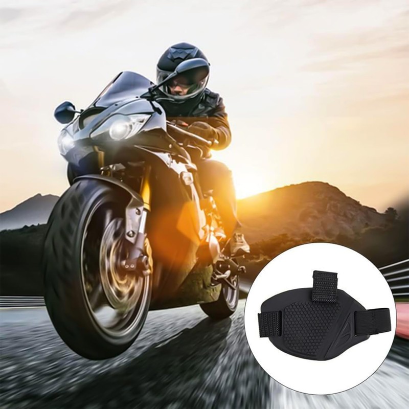 Motorcycle Shoe Protector, Gear Shifter Shift Protection Pad with Adjustable