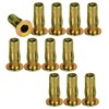 Nietmuttern M8*30.5mm, 12stk Flachkopf Innengewinde Nutsert Verzinkt Karbonstahl Nietmuttern Einnietmuttern