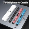 LcFun 2 Pack Torch Lighters Refillable Butane Lighter with Visible