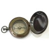 Nautical Ross London Brass Marine Round Pocket Compass Royal Navigational
