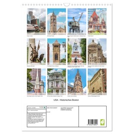 USA - Historisches Boston (Wandkalender 2026 DIN A3 hoch), CALVENDO Monatskalender: Der Kalender nimmt Sie mit, in die historische Altstadt Bostons, ... Massachusetts. (CALVENDO Orte)