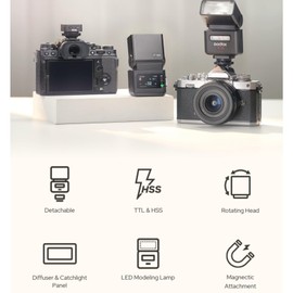 Godox IT32 TTL Flash+X5S for Sony Cameras, Tochscreen Speedlight, 2.4G Wireless, HSS, GN18, Recycle Time 1.5s, LED Modeling Lamp, Magnetic Interface, on/off Camera Flash for Sony a7iii, a7R5, a7MIV