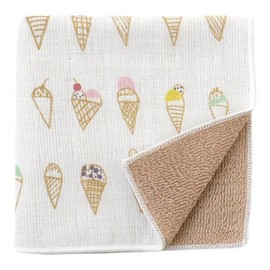 濱 Pattern Japanese taoru semiuxossyu Soft Cream Beige