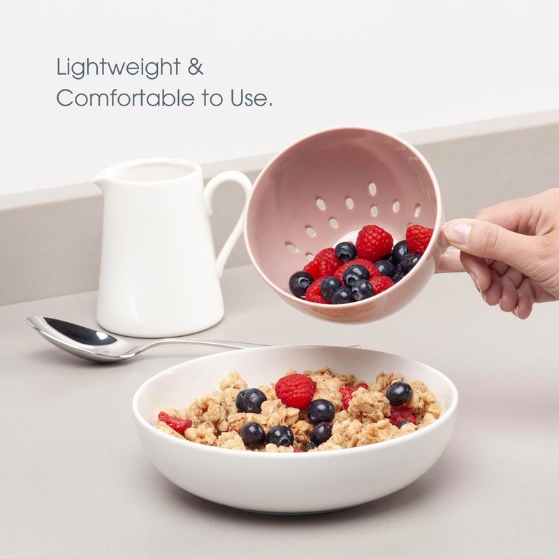 Zeal Berry Colander Cup, Small Hand-held Cup Shape Melamine Strainer/Sieve,