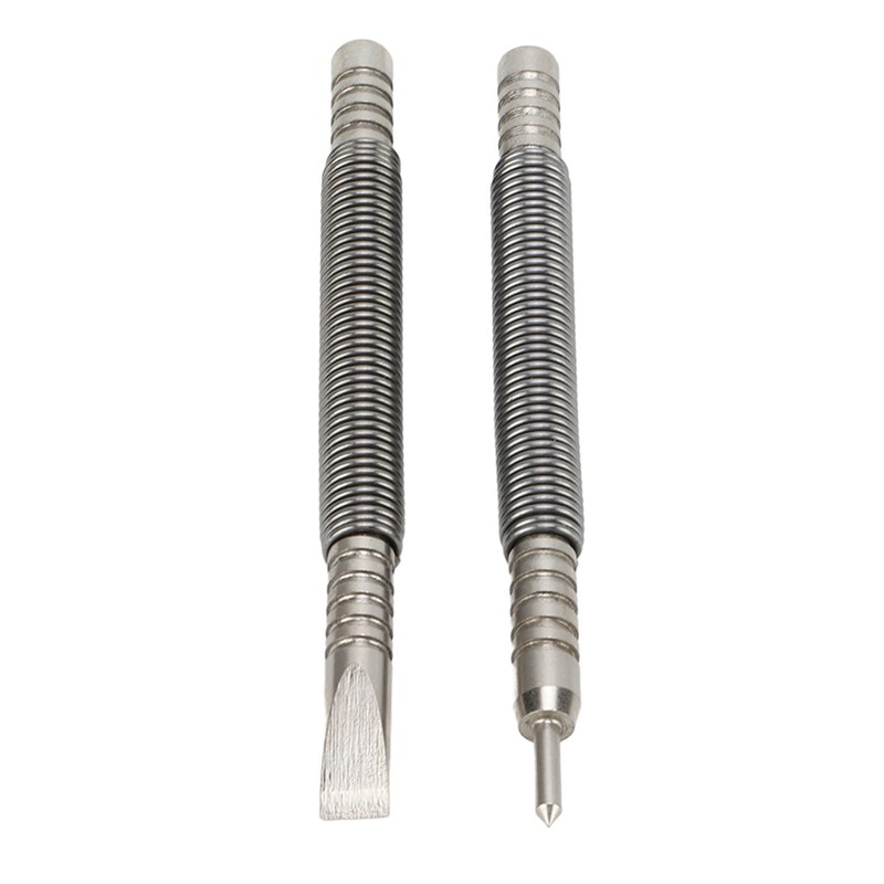 2 Pcs Nail Set Tool High Carbon Steel Double Ended