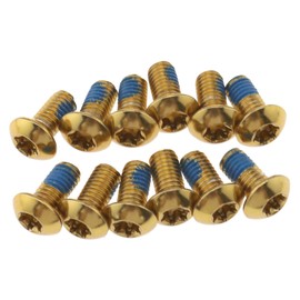 The Lord of the Tools Disc Brake Bolts Disc Brake Rotor Bolts M5 x 10mm Screw Mountain Bike Gold Pack of 12