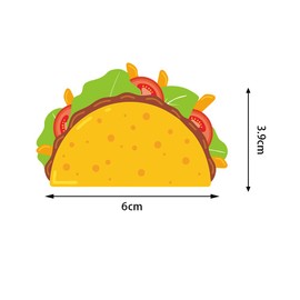 12 Pcs Mexican Fiesta Dessert Cupcake Toppers Taco Cupcake Toppers for Mexican Themed Party Decorations