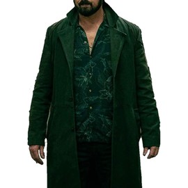 SF FASHIONS Billy Mens Black Butcher Coat - Boys Fashion Cotton Trench Coat Men