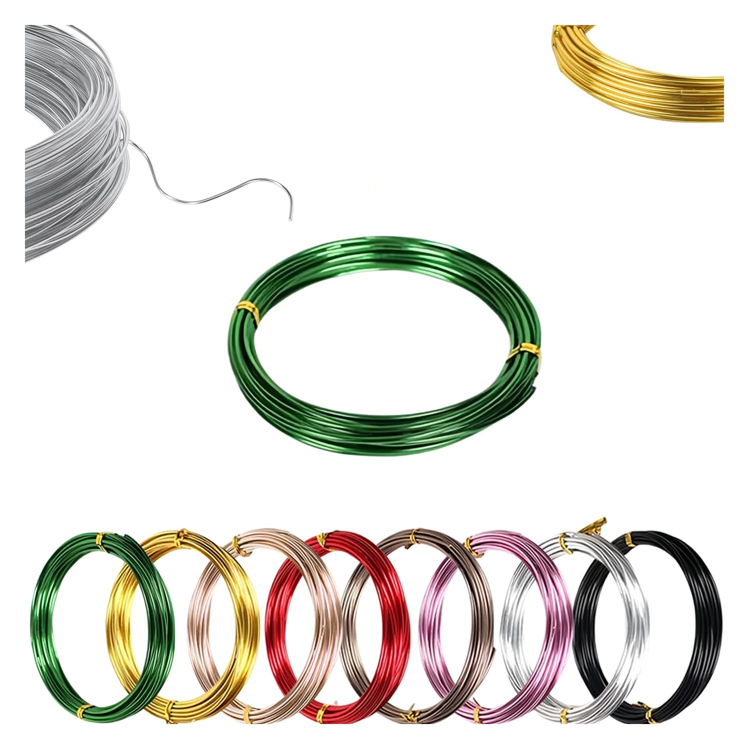 1mm Green Aluminum Craft Wire 18 Gauge,45m Wire for Crafts,Thin ...