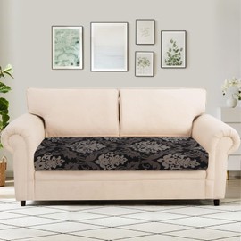 SearchI Printed Sofa Couch Cushion Covers Replacement Couch Seat Covers Stretch Patterned Sofa Seat Slipcovers Washable Furniture Protectors Sofa Slipcover Soft with Elastic Bottom(Medium-2 Seat)