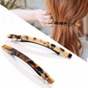 Hair Barrettes Tortoise Shell Cellulose Acetate Hair Clips, Elegant Rectangular
