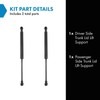 TRQ Driver & Passenger Side Trunk Lid Lift Support Shock
