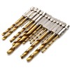 Gasea 13pcs 1.5mm - 6.5mm HSS Titanium Coated Drill Bit