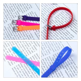 AUEAR, 20 Pack 8mm Wristbands Bracelets for 8mm Slide Letters Mix Colors for Jewelry Making DIY Craft 10 Colors (Silicone Slide)