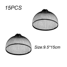 YongXiangPeng Mesh Wig Cap,Wig Caps to Hold Wig in Place,Elastic Hair Net Dome Elastic Stretchy Hair Cap for Women Men Wig Making (15 Pcs)