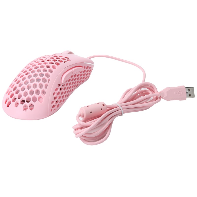 Wired Mouse Hollow Hole Design 3200dpi Lightweight NonSlip Optical Gaming