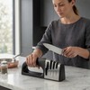 Ryerum Basics 4-in-1 Knife Sharpener with Non-Slip Base, Scissor Sharpener