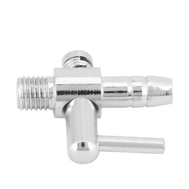 Single Threaded Valve, 5Pcs Fish Tank Stainless Steel Air Tube Distributor Single Head Threaded Valves Aquarium Oxygen Pump Control Valve Practical Accessories